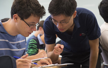 Po-Shen Loh and student